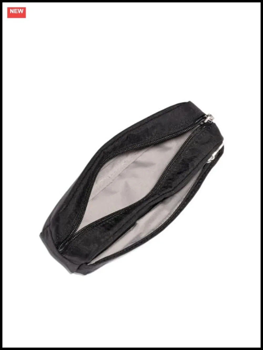 Long Pocket Cosmetic Bag - Lightweight Water Repellent Nylon Makeup Organizer